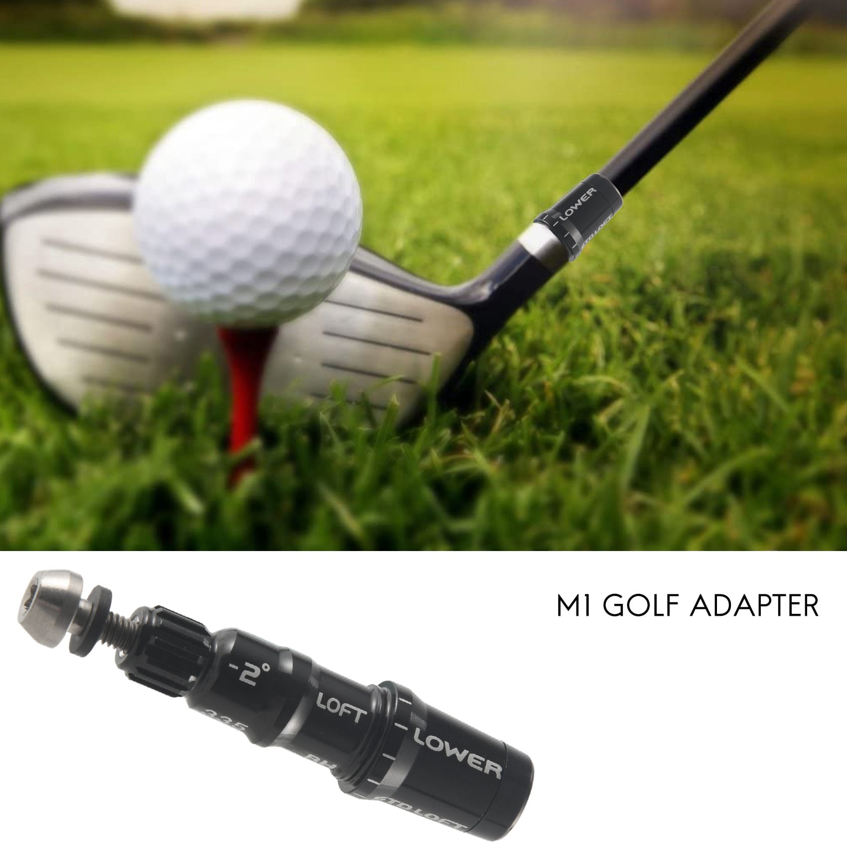 .335 Tip Shaft Adapter Sleeve For TaylorMade M1, M2, SLDR, R15 Drivers - Titanium