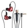 thumbnail image 1 of Auriculares de música con cable de 3,5 mm para grabación, canto, transmisión en vivo, monitoreo y retroalimentación auditiva, 1 of 6