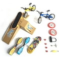 thumbnail image 1 of Mini Kit de Jouet de Bicyclette pour Doigts avec Scène, Mini Jouet de Vélo Trottinette Planche à Roulettes à Mouvement du Bout des Doigts, Cadeaux de Fête, Roues de Rechange et Outils pour Enfants, 1 of 8