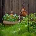 thumbnail image 1 of Luz solar de lata sin riego Lámpara de ducha de gota de agua de arte de jardín (soporte) Kuymtek Para estrenar, 1 of 3