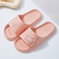 thumbnail image 1 of 1 Pair Of Letter & Cartoon Pattern EVA Slippers, 1 of 5