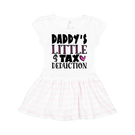 

Inktastic Daddy s Little Tax Deduction Pink Hearts Gift Toddler Girl Dress