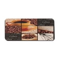 thumbnail image 1 of Coffee Computer Mouse Pad, Square Frames Collage Design with Orange Cup Hot Beverage Morning Drink, Rectangle Non-Slip Rubber Mousepad X-Large, 35" x 15", Dark Brown Orange Beige, by Ambesonne, 1 of 2