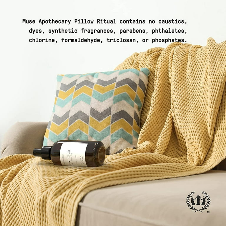 Muse Bath Apothecary Pillow Ritual - Aromatic, Calming and Relaxing Pillow Mist, Linen and Fabric Spray - Infused with Natural Aromatherapy Essential
