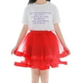 thumbnail image 5 of Riforla Women Petticoat Underskirt Swing Tutu Princess Skirt Hippy Cute New Womens Skirts Red One Size, 5 of 5