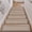 Natural Beige, variant on Vintage Stair Treads for Wooden Steps Indoor 15PCS 30"x8" Non-Slip Stair Runner Carpet Stair Treads Mats Staircase Step Treads for Kids, Elders and Dogs, Rubber Step Covers