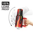 thumbnail image 3 of 40oz Tumbler with Handle and Straw, Vacuum Insulated Stainless Steel Travel Mug, Fits Car Cup Holder, Flame Print, 3 of 6