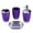 Purple, variant on YIEMEEN Modern Plastic Bathroom Storage Kits with Washing Cup Soap Dish Soap Dispenser