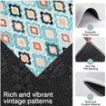 thumbnail image 3 of Blue Geometric Flower Diamond Pattern Kitchen Rugs Sets Of 3,Kitchen Runner Rugs Non Skid Washable,Decorative Kitchen Floor Mats for Kitchen,Sink,Laundry,17"x30"+ 17"x47" + 17"x59", 3 of 6