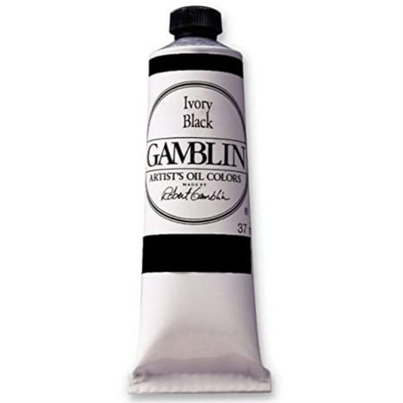 UPC: 0729911123607 | Gamblin Artist Grade Oil Color  150ml  Ivory Black