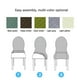 thumbnail image 3 of Ounissouiy Funda para silla suave y cómoda, elegante para silla de comedor 80, fundas de excelente mano de obra para taburete Decoración del hogar Vino rojo, 3 of 6