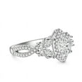 thumbnail image 4 of Eclet Jewels 14K White Gold Plated Engagement Rings - 2 Ct Marquise Cut Lab Created Simulated Diamond - Engagement Surprise Diamond Rings for Women's - Multi-Row Wedding Diamond Rings for Women's, 4 of 10