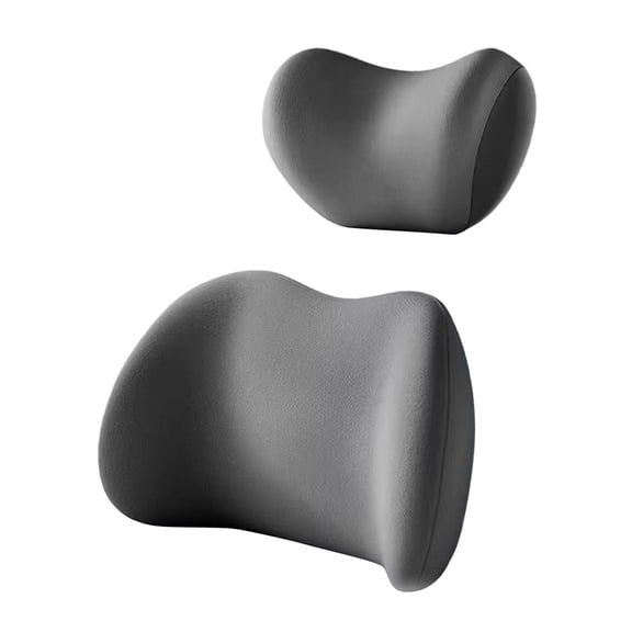 Pitycbo Car Pillow Cushion Kit Car Neck Pillow Professional High Performance Lightweight Gray