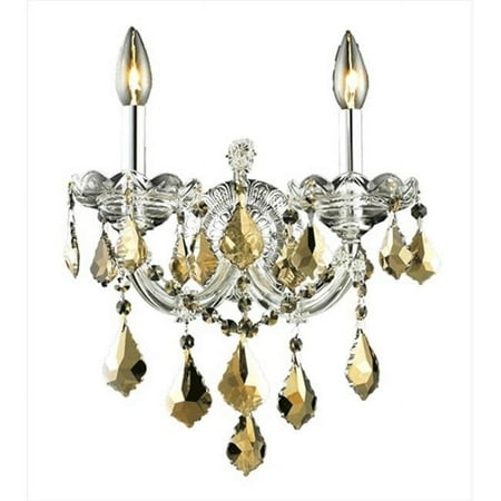 

Elegant Lighting 2800W2C-GT-RC Maria Theresa Collection Wall Sconce - Chrome Finish