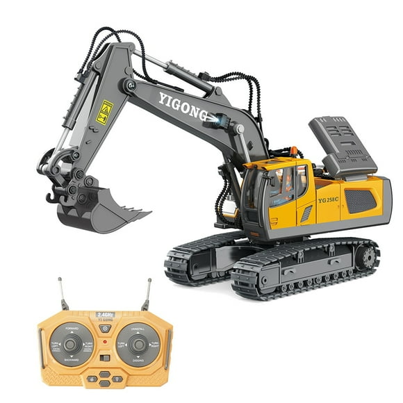 Excavatrice RC Sans Fil 2.4G Camion RC Télécommandé Camion Rampant Véhicule d'Ingénierie Électrique Jouets pour Enfants