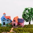 thumbnail image 4 of Mini Fairy Garden Miniature Resin Thatched House Micro Dollhouse Ornament Decor, 4 of 8