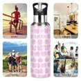 thumbnail image 5 of Insulated Stainless Steel Sports Water Bottle With Straw and Handle,Valentine's Day Gift Ideal for Outdoor Use 600 ml Smoky, 5 of 7