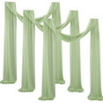 thumbnail image 1 of LCXmlly Roasting Pan Wedding Arch Drape Fabric Long 3 Panels Wide Sheer Wrinkle Free Soft Party Backdrop Drapery, 1 of 6