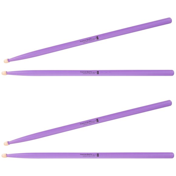2 pares de la percusión de la percusión del tambor de la percusión Stick Maple Drum Sticks Madera Baquetas