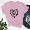 thumbnail image 2 of Diufon Hauts de la Saint-Valentin pour Femmes, Tunique Décontractée à Manches Courtes, Chandail à Col Rond, Blouse Tendance Mignonne à Imprimé Graphique, 2 of 6