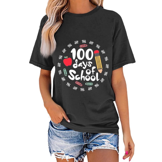Fiudx Camisetas para Mujer Blusa de Manga Corta con Cuello Redondo y Pantalón Corto Informal para Mujer a La Moda