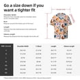thumbnail image 5 of Lsque Cute Chickens print Men's Cuban Collar Short Sleeve Shirt Summer Beachwear Casual Button Down Fashionable Vacation Leisure Shirt-3X-Large, 5 of 7