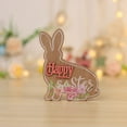 thumbnail image 2 of NSESSHome Easter Bunny Wooden Signs Bunny Decor Rustic Easter Tiered Tray Decor Easter Rabbit Table Sign, Freestanding Easter Table Decorations for Easter Spring Party, 2 of 5