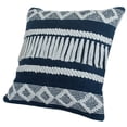 thumbnail image 6 of Ox Bay Diamond Stripe Textured Throw Pillow, 20" x 20", Blue / Ivory, 6 of 8