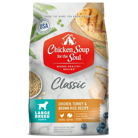 UPC: 0819239012445 | Chicken Soup Chicken  Turkey & Brown Rice Large Breed Puppy Recipe Dry Dog Food  28 lb