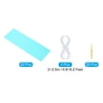 thumbnail image 3 of Uxcell Tassel Garland Banner Tissue Paper Tassels Party Decorations DIY Kits for Wedding Birthday Light Blue, 3 of 6