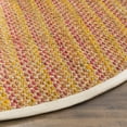 thumbnail image 3 of SAFAVIEH Natural Fiber Geraldine Geometric Jute Area Rug, Pink/Multi, 6' x 6' Round, 3 of 6