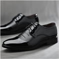 thumbnail image 4 of Zapatos de negocios para hombre, zapatos negros con cordones, zapatos de vestir casuales, zapatos puntiagudos para hombre, 4 of 5