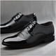 thumbnail image 4 of Zapatos de negocios para hombre, zapatos negros con cordones, zapatos de vestir casuales, zapatos puntiagudos para hombre, 4 of 5