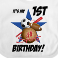 thumbnail image 4 of Inktastic 1st Birthday All Stars Boys Baby Bib, 4 of 4