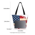 thumbnail image 3 of Easygdp American Flag Map Shoulder Bags for Women,Crossbody Bags Shoulder Purse Handbag for Women, 3 of 6