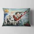 thumbnail image 2 of Designart The Rape of Europe - Abstract Throw Pillow - 12x20, 2 of 5