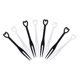 thumbnail image 2 of 100pcs/bag Fruit Fork Mini Clear Disposable plastic Forks For Party BBQ Sticks Picks Skewer Set Home Dining Food Cake, 2 of 5