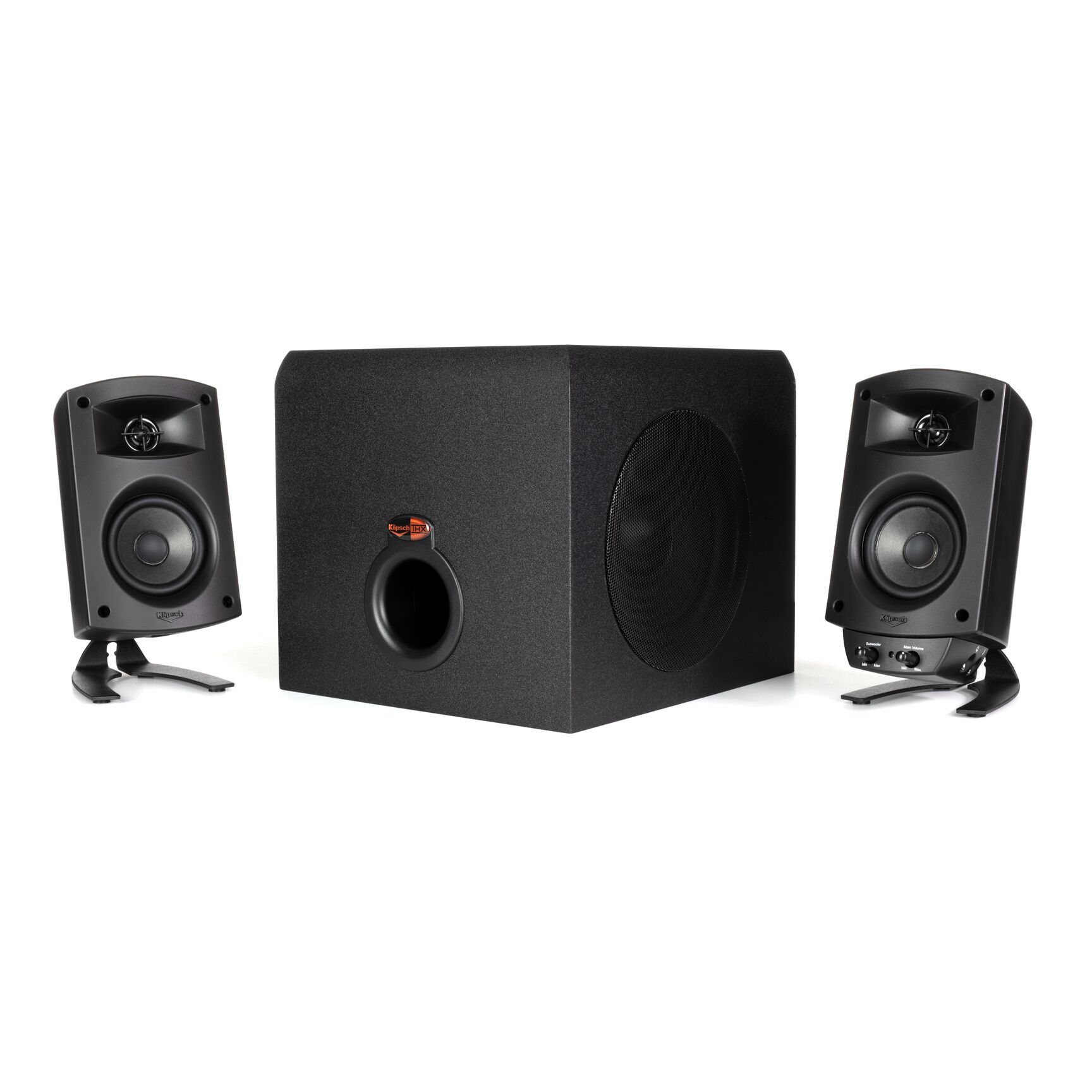 Klipsch Pro Media 2.1 THX Computer Speakers Two-Way Satellites 3" Midbass Drivers and 6.5" Subwoofer - image 2 of 8
