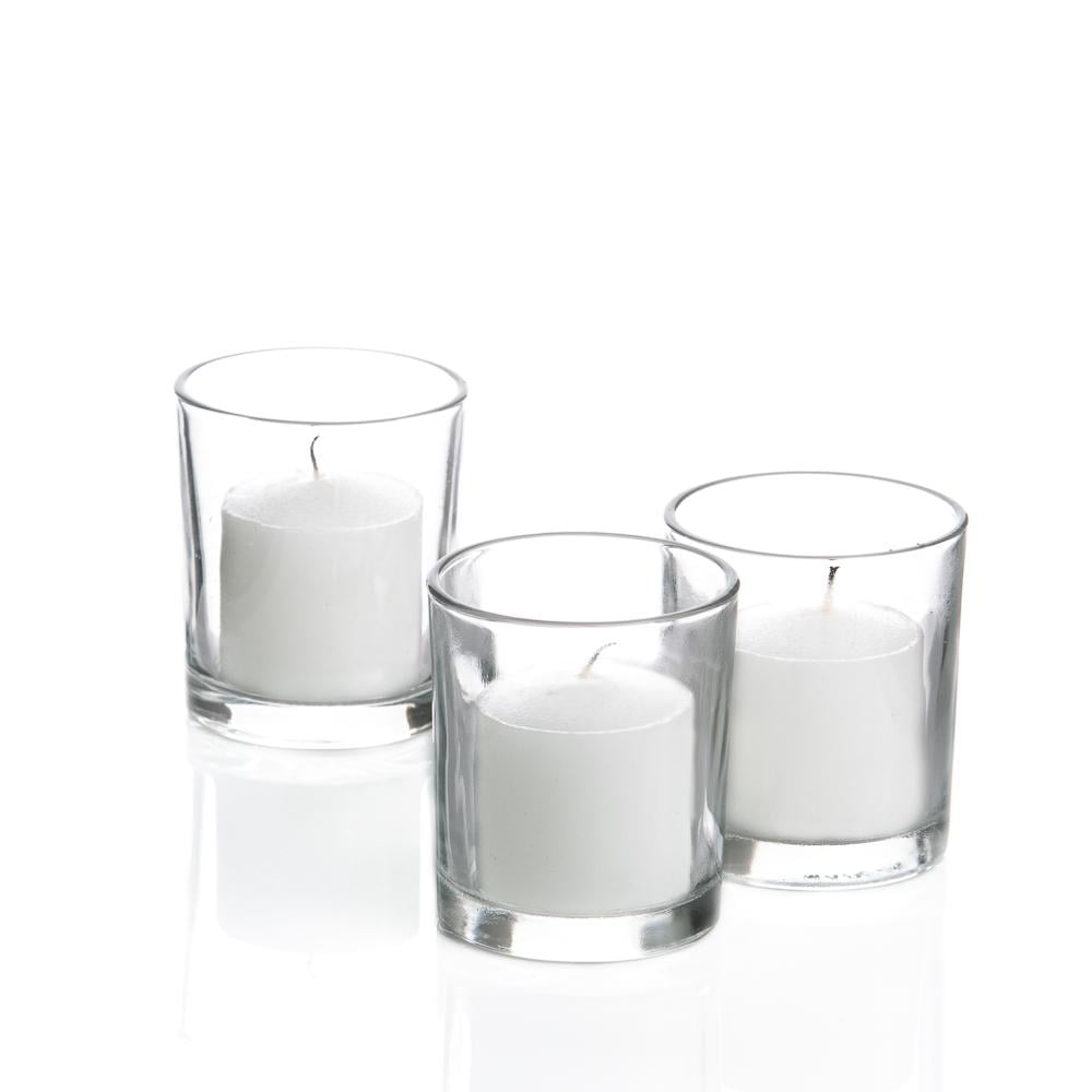 Set of 12 Clear Eastland Glass Votive Candle Holders 