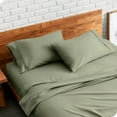 thumbnail image 2 of Bare Home Ultra Soft Double Brushed Microfiber Pillowcase Set, Hypoallergenic, Standard Size, Sage, 2 Count, 2 of 7