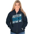 thumbnail image 4 of Autism Does Not Define Me Autistic Zip Up Hoodie Men's Women's Brisco Brands S, 4 of 6
