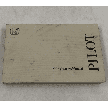 2003 Honda Pilot Owners Manual Handbook OEM H02B10005
