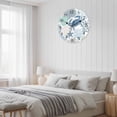thumbnail image 6 of Wall Clock Teal Blue Crab Clocks PVC Silent Non-Ticking Battery Operated Coastal Starfish Shell Ocean Coral Round Clock for Home Living Room Kitchen Bedroom Office School Wall Decor 10 Inch, 6 of 9