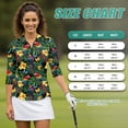 thumbnail image 7 of Uorisanigo Hawaiian Parrot Women's Golf Top Size S Soft Casual Long Sleeve Golf Polo Shirts with Zipper Versatile Quick Dry Athletic Tops for Workout Sports Comfortable Pullover, 7 of 7