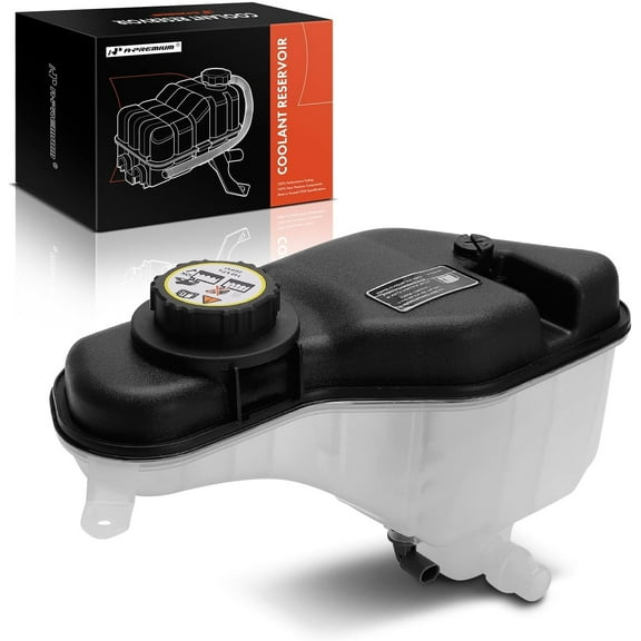 A-Premium Coolant Expansion Tank with Sensor and Cap Replacement for Jaguar S-Type 2000-2008 XJ8 XF XFR Vanden Plas Super V8