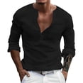 thumbnail image 3 of Men’s Long Sleeve Solid Color Base Shirt Casual Everyday Fashion Top, 3 of 5