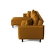 thumbnail image 5 of Sofá Cama Modular Reversible de Lino Mostaza Beehive Memory Foam Modelo Analia Makora, 5 of 8