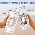 thumbnail image 3 of Cat Tumbler with Lid and Straw, Cute Cat Gifts for Cat Lovers Women Cat Mom, Watercolor Floral Cat Cup Water Bottle Coffee Mug Stainless Steel Vacuum Insulated Tumblers 20 Oz, Cat Stuff, 3 of 6