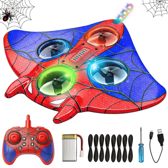 Chuvikid Remote Control Airplane,Ray Foam Drone with Auto Hover,360°Roll & One-Key Operation,Lightweight Indoor Drone Gifts for Beginners Kids Ages 14 and Above