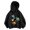 Black, variant on Girls Cartoon Print Hoodie Long Sleeve Casual Pullover Top For Toddler Kids